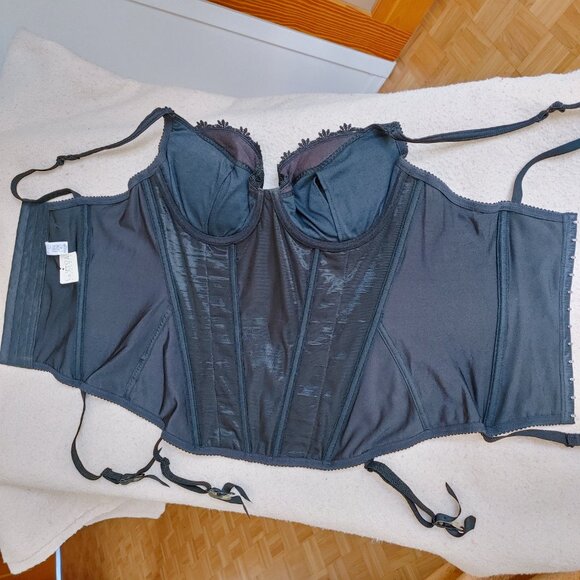 🆕 NWT La Senza black lingerie bustier corset style - Picture 4 of 13